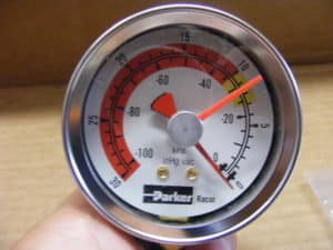 Racor remote vacuum gauge