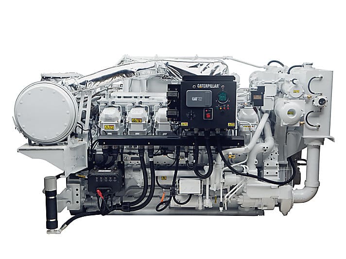 The Cat 3512C marine propulsion engine