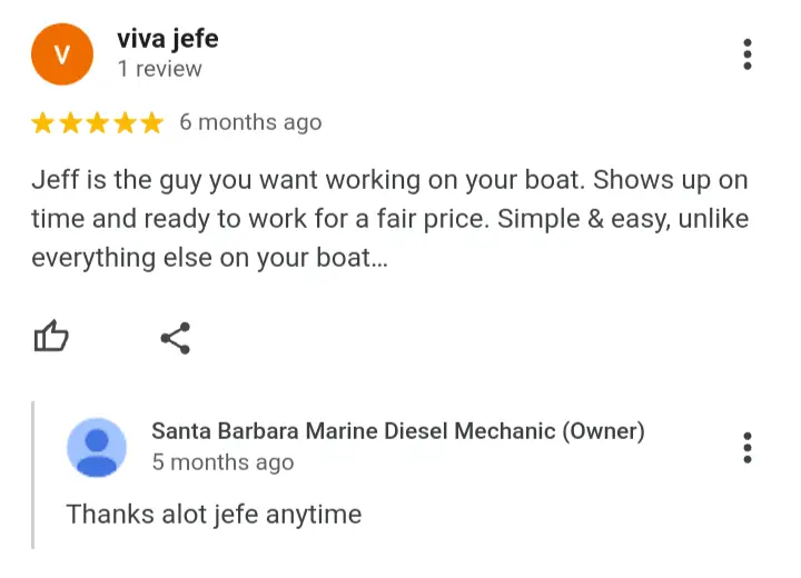 review marine mechanic