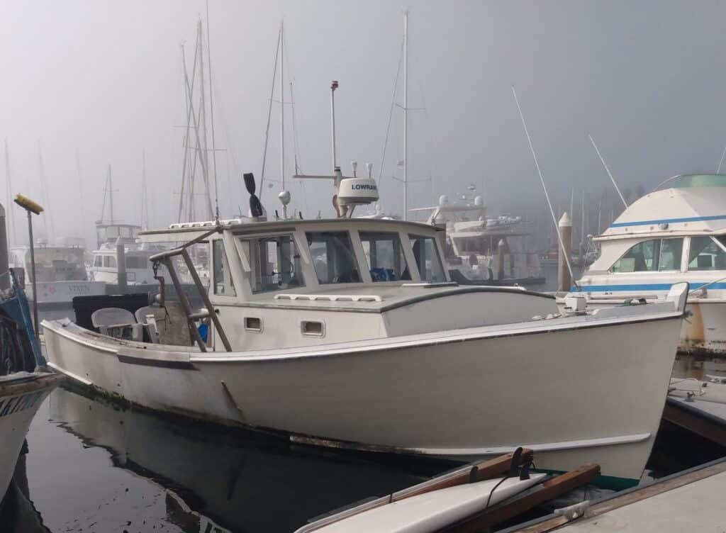 Wooden Lobster Boat