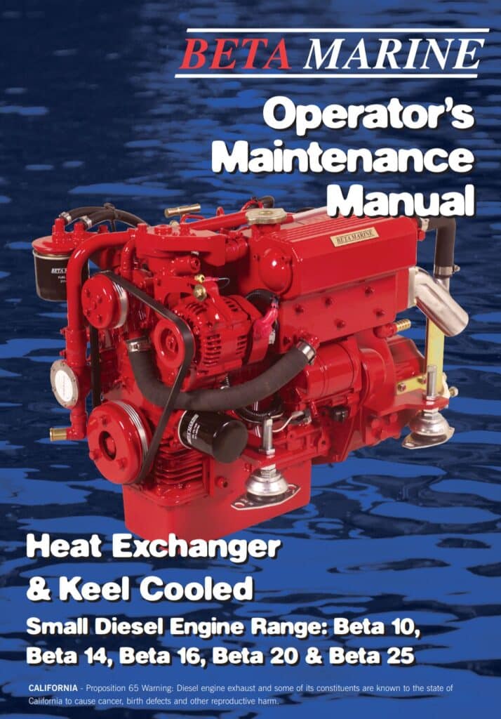 BETA 14 marine engine operators' maintenance manual